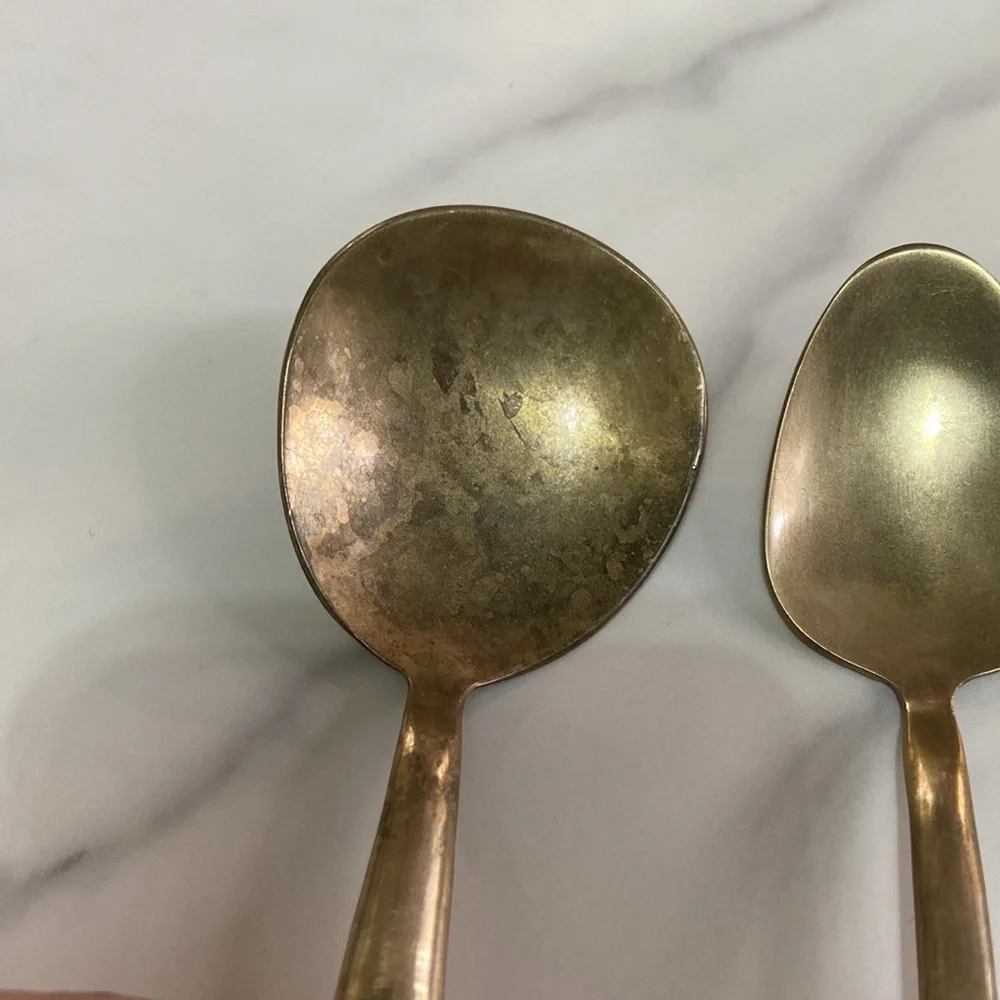 Siam Thailand Mid Century Brass & Wood Mix Flatware